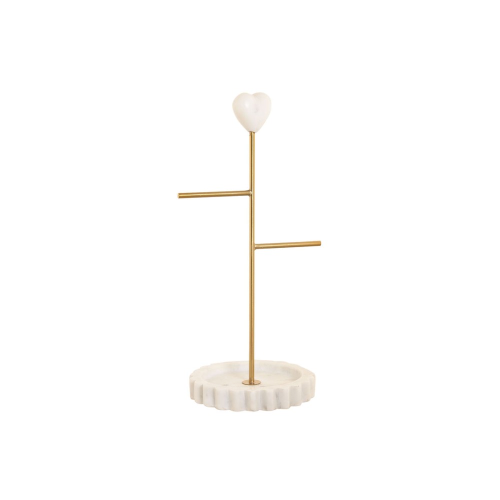 Porte-bijoux Home ESPRIT Blanc Doré Métal 16 x 13 x 32 cm