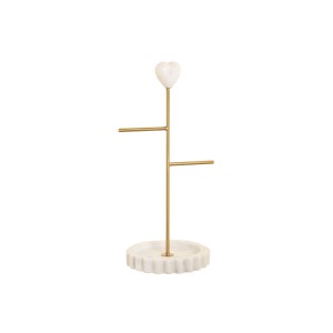 Porte-bijoux Home ESPRIT Blanc Doré Métal 16 x 13 x 32 cm