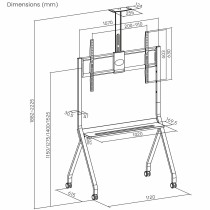 Screen Table Support MacLean MC-114 W 100" 55"