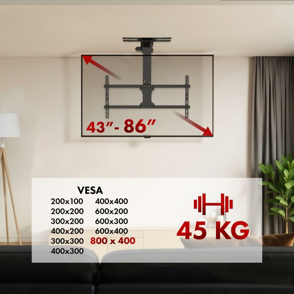 Support de table d'écran MacLean MC-109 T 86" 43"