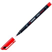 Set of Felt Tip Pens Stabilo OHPEN UNIVERSAL Black 0,4 mm (10 Units)