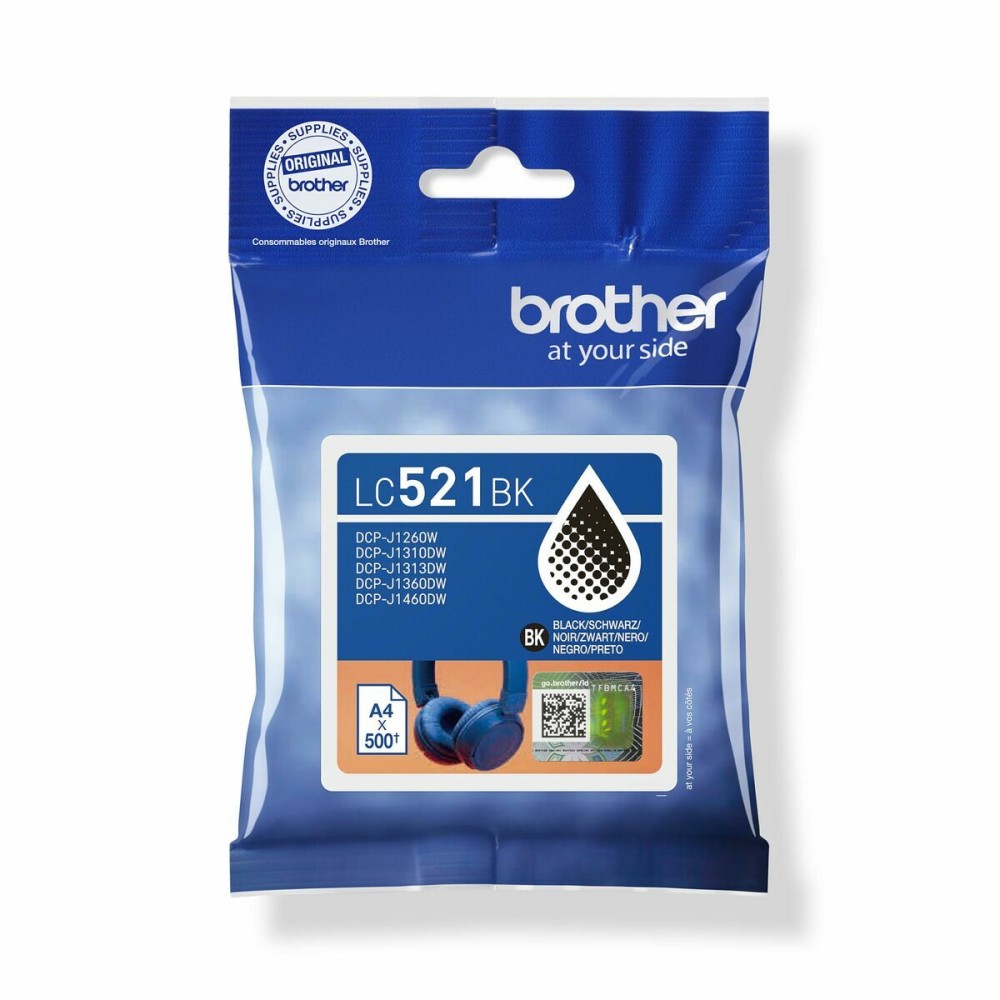 Original Ink Cartridge Brother LC521BK Black