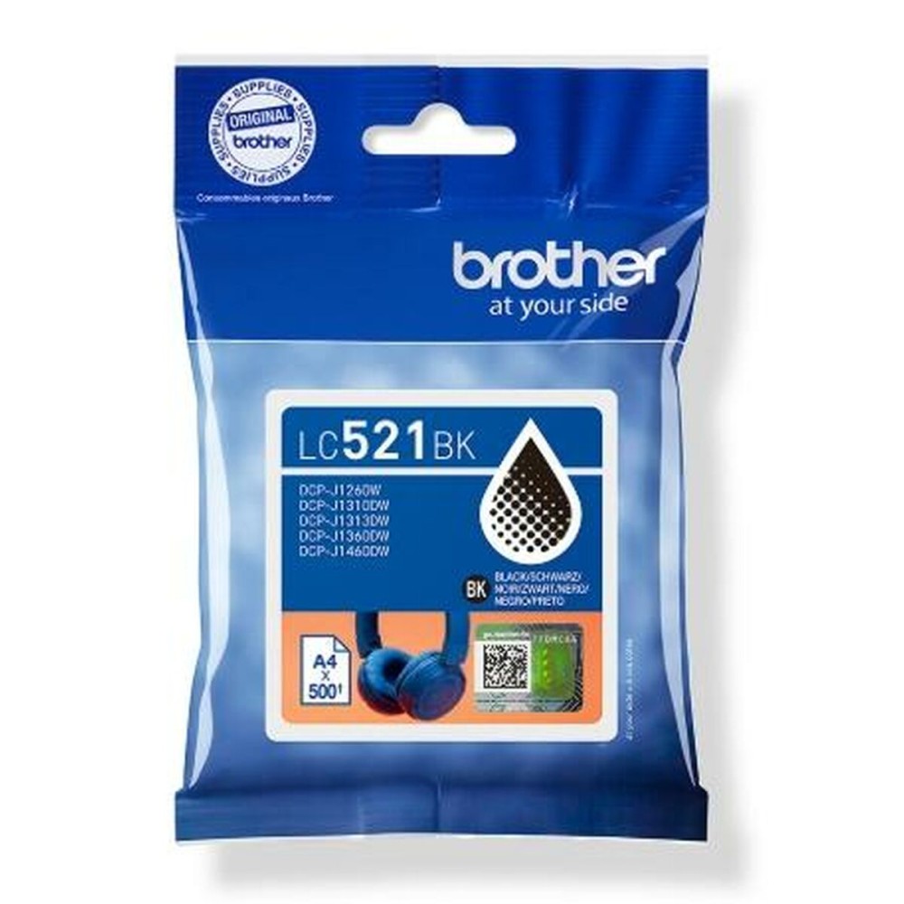 Original Ink Cartridge Brother LC521BK Black