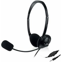Kopfhörer mit Mikrofon Ewent EW3567 Schwarz (1 Stück)