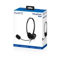 Casques avec Microphone Ewent EW3567 Noir (1 Unité)