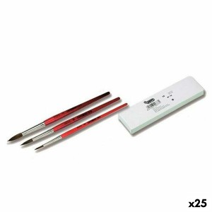 Pinceaux Jovi PONEY Nº12 Marron 20,3 cm 10,3 mm 12 Pièces (25 Unités)