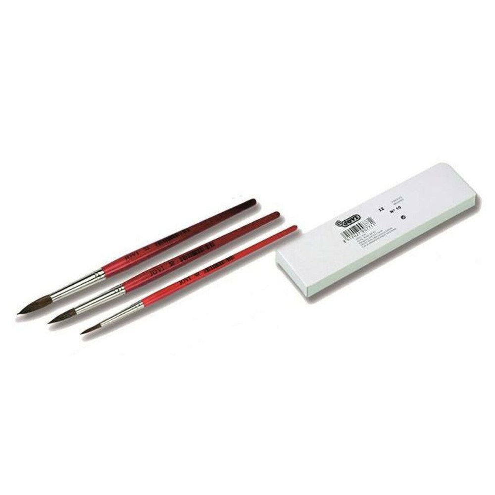 Pinceaux Jovi PONEY Nº 6 Marron 18,6 cm Ø 6,5 mm 12 Pièces (25 Unités)