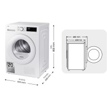 Kondensationstrockner Samsung DV90DG52A0TEEC 9 kg