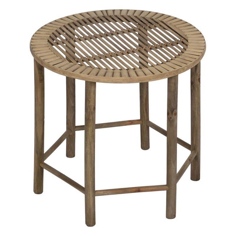 Table d'appoint Naturel Bambou 50 x 50 x 48 cm 38,5 x 38,5 x 40 cm 2 Pièces (2 Unités)