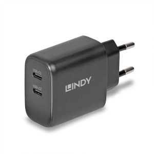 Wandladegerät LINDY 73438 Schwarz 65 W