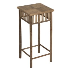 Side table Natural Bamboo 22,5 x 22,5 x 50 cm 32,5 x 32,5 x 70 cm 2 Pieces (2 Units)