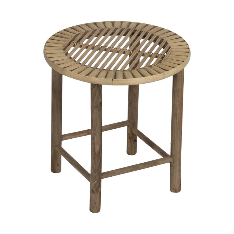 Side table Natural Bamboo 50 x 50 x 48 cm 38,5 x 38,5 x 40 cm 2 Pieces (2 Units)