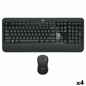 Keyboard and Mouse Logitech MK540 Black Spanish Qwerty (4 Units)