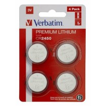 Piles Bouton au Lithium Verbatim CR2450 (4 Pièces) (20 Unités)