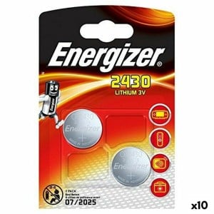 Piles Bouton au Lithium Energizer 3 V CR2430 (10 Unités)