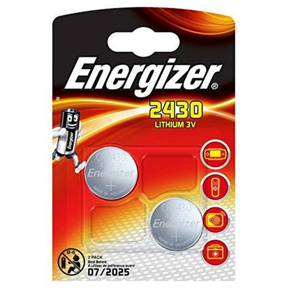 Piles Bouton au Lithium Energizer 3 V CR2430 (10 Unités)