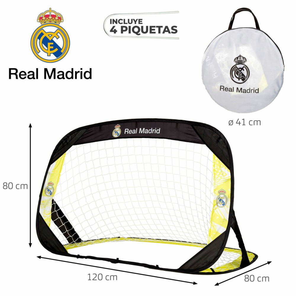 Football Goal Real Madrid C.F. 120 x 80 x 80 cm (4 Units)