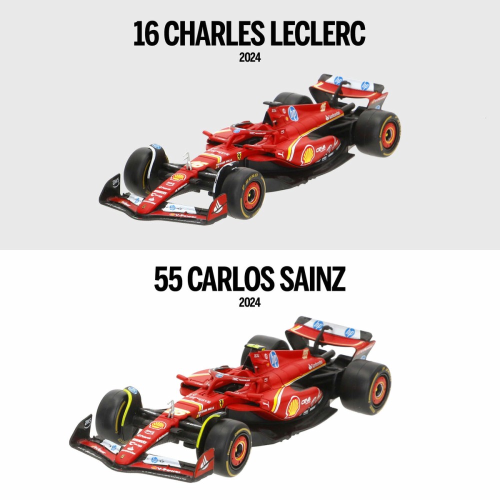 Spielzeugauto Ferrari F1 2024 SF24 (6 Stück)