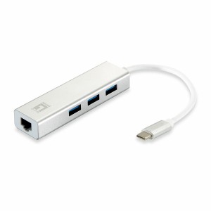 Hub USB Level One USB-0504 Noir Argenté