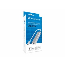 Hub USB Level One USB-0504 Noir Argenté