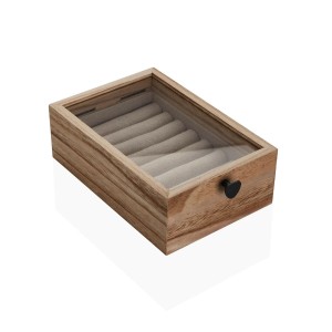 Boîte à bijoux Versa Bois de paulownia 19 x 6 x 12 cm