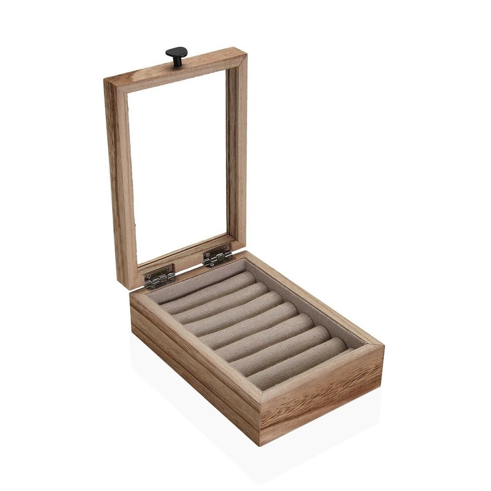 Boîte à bijoux Versa Bois de paulownia 19 x 6 x 12 cm