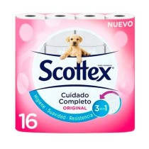 Toilet Roll Scottex Original White 16 Pieces (6 Units)