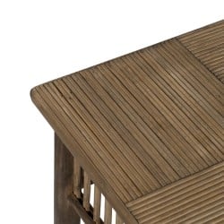 Table d'appoint Naturel Bambou 22,5 x 22,5 x 50 cm 32,5 x 32,5 x 70 cm 2 Pièces (2 Unités)