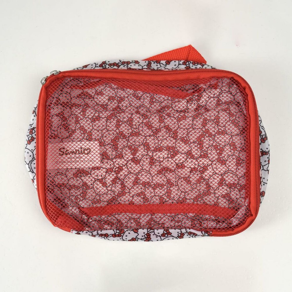 Reise-Toilettentasche Hello Kitty Rot 100 % polyester 2 x 20 x 32 cm 2 Stück