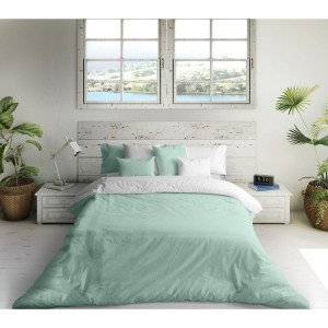 Nordic cover Naturals FUNDA NORDICA BICOLOR REVERSIBLE White Green 200 x 200 cm Reversible