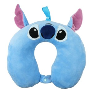 Coussin de voyage Stitch Bleu 33 x 38 x 7 cm