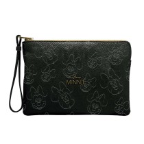 Travel Vanity Case Minnie Mouse Black 100 % Polyurethane Modern 21,5 x 14 x 1 cm