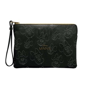 Reise-Toilettentasche Minnie Mouse Schwarz 100 % Polyurethan Moderne 21,5 x 14 x 1 cm