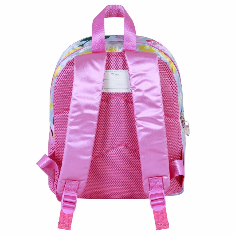 Schulrucksack 3D mit Rädern Minnie Mouse Spring Rosa