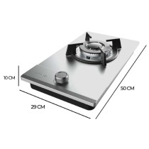 Plaque au gaz Cecotec Bolero Squad G 1200S Inox 3500 W 29 x 50 cm