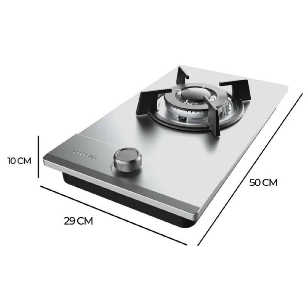 Plaque au gaz Cecotec Bolero Squad G 1200S Inox 3500 W 29 x 50 cm