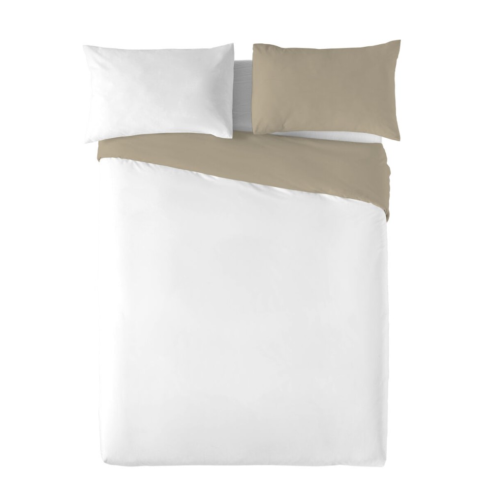 Nordic cover Naturals FUNDA NORDICA BICOLOR REVERSIBLE White Beige 140 x 200 cm Reversible