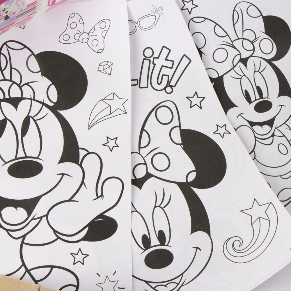 Ensemble de Papeterie Minnie Mouse Rose
