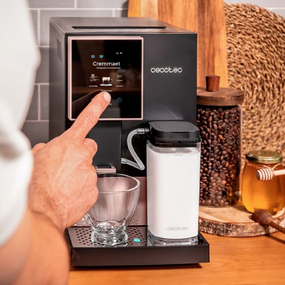 Cafetière superautomatique Cecotec Cremmaet Compactccino Connected 1350 W Noir 19 bar 1,2 L