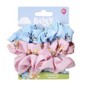 Haargummis Bluey Blau 3 Stücke