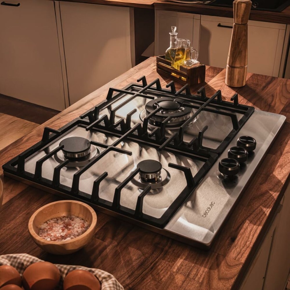 Plaque au gaz Cecotec Bolero Squad G 3200F Inox 6250 W 58 x 50 cm