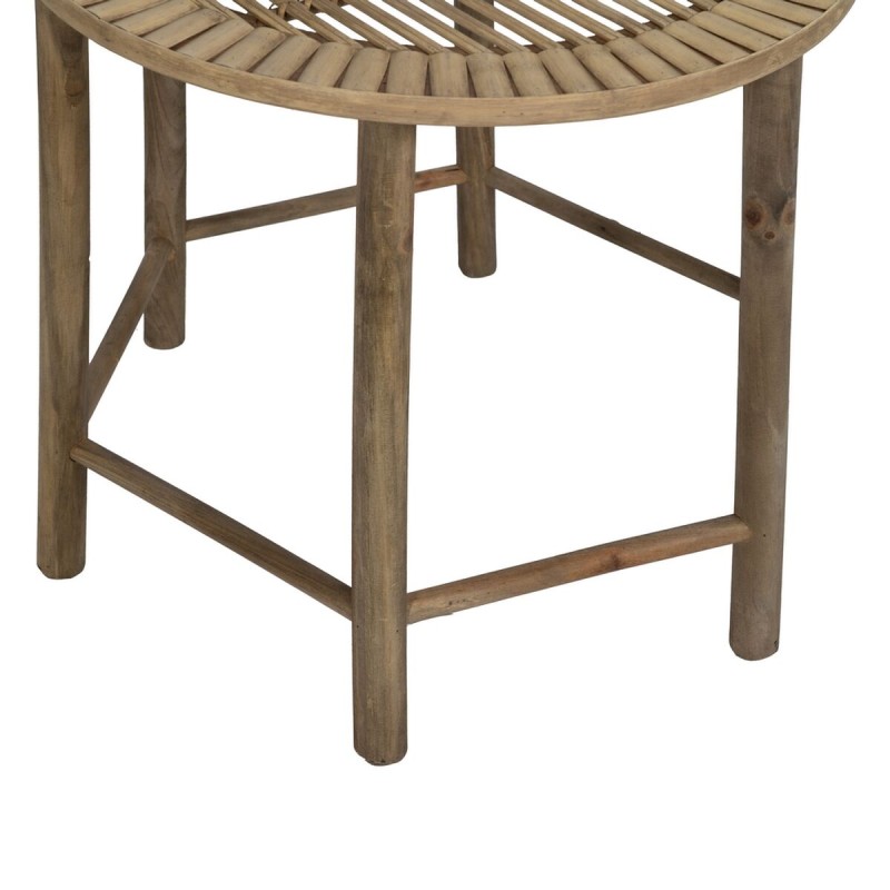 Table d'appoint Naturel Bambou 50 x 50 x 48 cm 38,5 x 38,5 x 40 cm 2 Pièces (2 Unités)