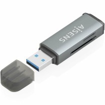 Lecteur de Cartes Aisens ASCR-2A09-GR Gris