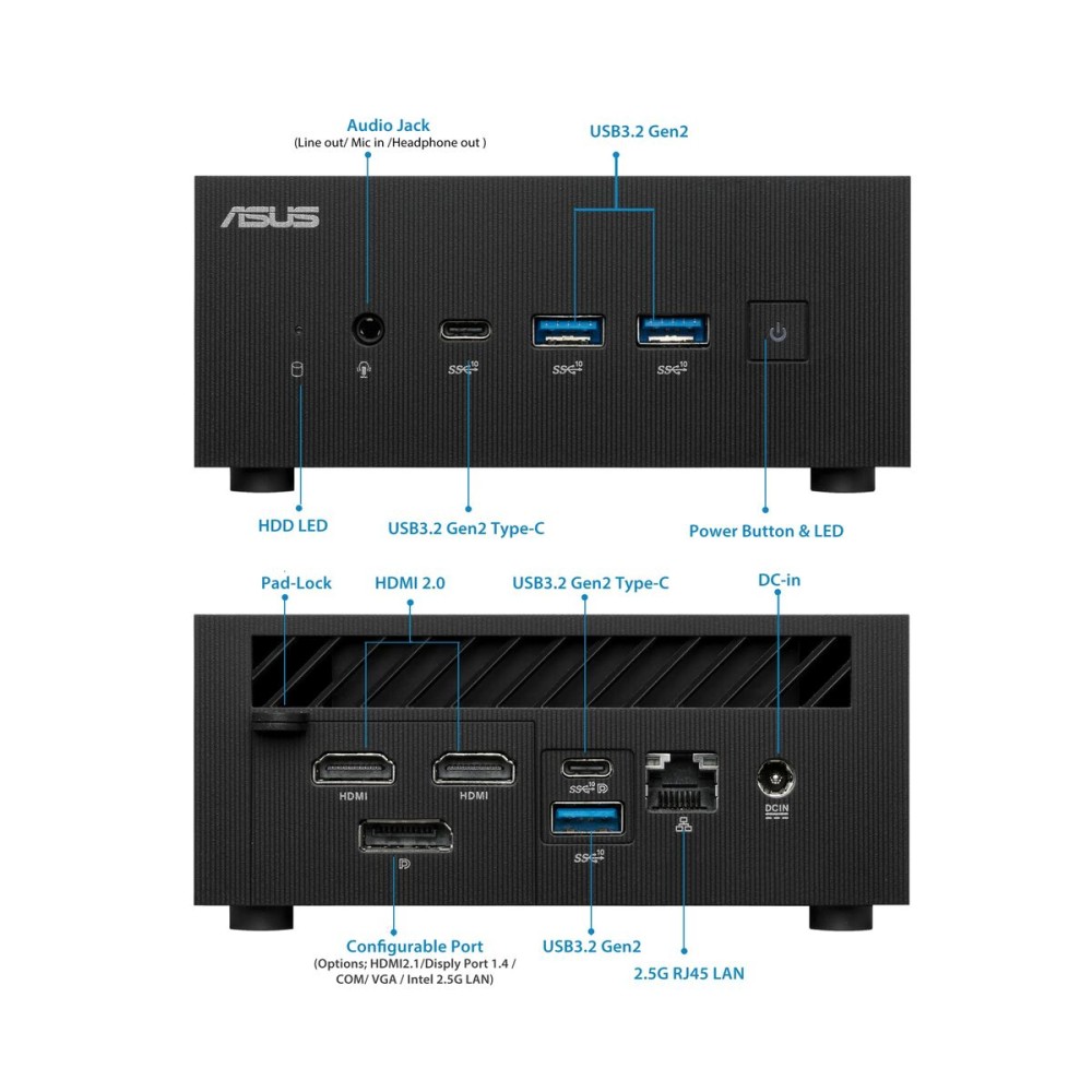 Mini-PC Asus PN64-BB5013MD 16 GB RAM