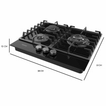 Plaque au gaz Cecotec Bolero Squad G 3200F 6250 W 58 x 51 cm