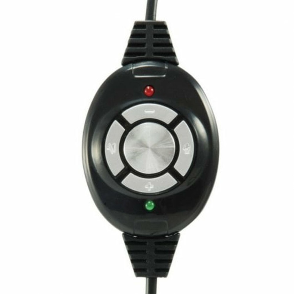 Kopfhörer mit Mikrofon Conceptronic CCHATSTARU2R Schwarz Rot 2 m
