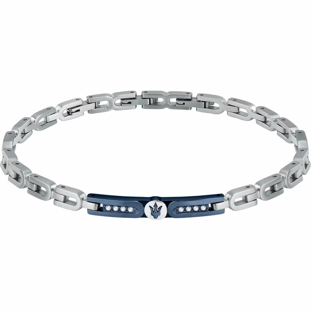 Men's Bracelet Maserati Stainless steel 21,5 cm Silver