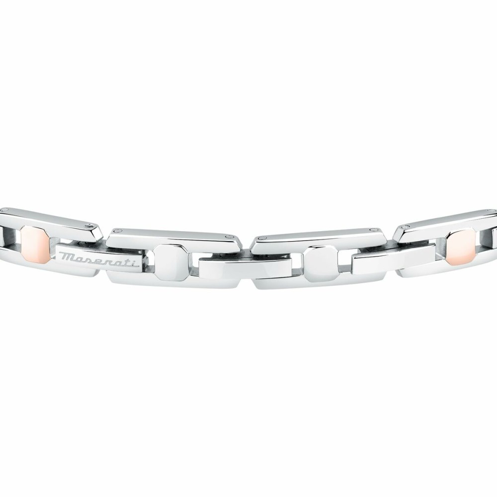 Men's Bracelet Maserati Stainless steel 21,5 cm Silver