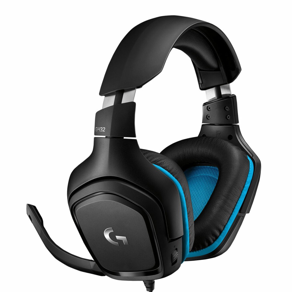 Gaming Headset mit Mikrofon Logitech 981-000770 Blau Schwarz