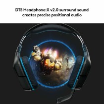 Gaming Headset mit Mikrofon Logitech 981-000770 Blau Schwarz